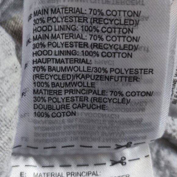 Adidas high neck hoodie women's size S grey with 3 black stripes - Picture 7 of 10